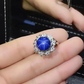 Didysis išpardavimas classic blue Star Safyras perlas žiedas moterims sidabro juvelyriniai sidabro gimtadienio jubiliejų dovana nemokamai laivas