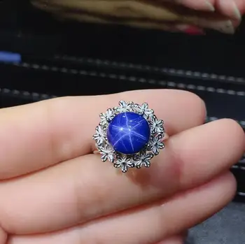 Didysis išpardavimas classic blue Star Safyras perlas žiedas moterims sidabro juvelyriniai sidabro gimtadienio jubiliejų dovana nemokamai laivas