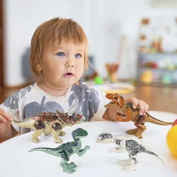 Dinozaurų Blokai Legoes Juros Periodo Parkas, Medis, Miško Gyvūnų Kiaušinių Veiksmų Skaičius, Pasaulio Vaikams Mokomieji Žaislai