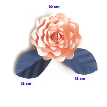 Dirbtinės Gėlės 10CM + Lapai 15CM Fleurs Artificielles Fonas 