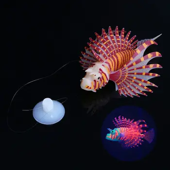 Dirbtinės Šviesos Silikono Modeliavimas Žėrintis Plaukimo Lionfish Snailfish Žuvų Bakas Medūzos Akvariumo Apdaila Ornamentu
