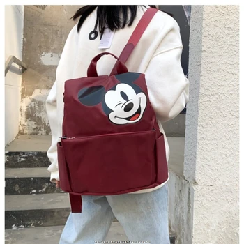 Disney Mickey Mouse Tendencija Rankinės Atsitiktinis Spalvingas krepšys mickey Minnie nešiojamų drobė maišelis antrankiai maišelį Moteris Mokyklos Krepšiai