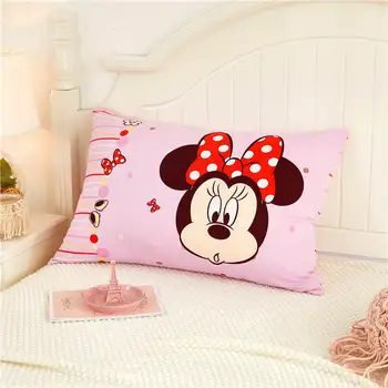 Disney pagalvės užvalkalą Mergaičių miegamasis apdailos medvilnės pagalvės pseudo padengti 3d atspausdintas Mikė Pūkuotukas Mickey Minnie Mouse Princesė