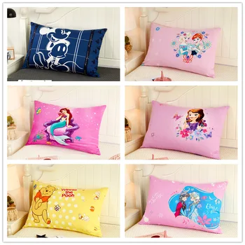 Disney pagalvės užvalkalą Mergaičių miegamasis apdailos medvilnės pagalvės pseudo padengti 3d atspausdintas Mikė Pūkuotukas Mickey Minnie Mouse Princesė