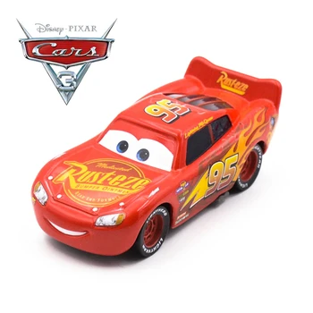 Disney Pixar Cars 3 Diecast Metal Žaislinės Transporto Priemonės Aukso Spalvos Žaibas McQueen Dinoco Cruz Ramirez Automobilių Žaislas Gimtadienio Švenčių Dovanos