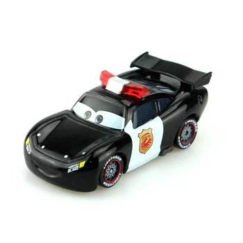 Disney Pixar Cars Policijos Versija Žaibas Mcqueen Su Liepsna 1:55 Masto Diecast Metalo Lydinio Mielas Žaislai Vaikams Dovanos