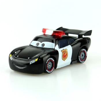 Disney Pixar Cars Policijos Versija Žaibas Mcqueen Su Liepsna 1:55 Masto Diecast Metalo Lydinio Mielas Žaislai Vaikams Dovanos