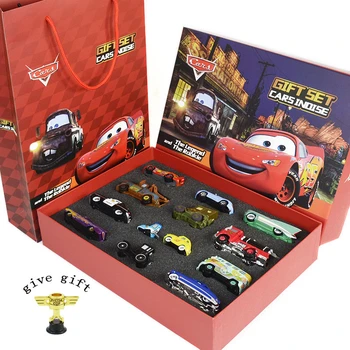 Disney Pixar3 metalo 1:55 lydinio automobilio modelį žaislą dovanų dėžutėje nustatyti Žaibas McQueen ir mater, sally, Raymond vaikas berniukas dovana