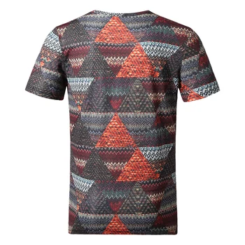 Dizaineris Aukštos Kokybės Didžiosios Vyrų marškinėliai 2020 m. Vasarą Naująjį Egipto Piramidės 3D Viršūnes Trumpas Rankovės trikampio Dizaino marškinėliai #81877