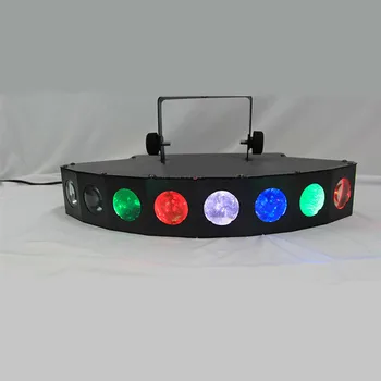 DMX led disco šviesos, šviesos, 90-240V aštuonias akis šalis žibintai profesinės 8 objektyvo šviesos scenos apšvietimas spalvinga lazerinis projektorius