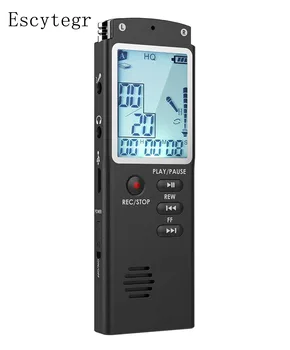 DN006 Escytegr 8G/16G/32G Profesionalus Garso Diktofonas MP3 Grotuvas, Dvigubas Mikrofonas, USB 