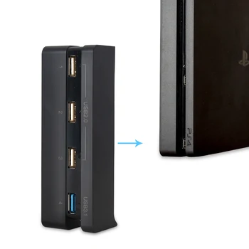 DOBE CENTRU PS4 slim Super Greitis USB 3.0 4 In 1 USB 3.0 ir 3 USB 2.0 USB Skirstytuvo Hub Adapteris, Skirtas 