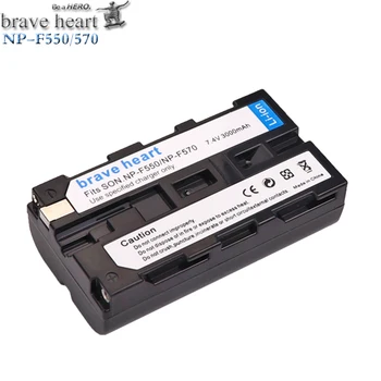 Drąsus širdies 10x baterijų: NP-F550 NP-F570 f550 f530 baterija Sony CCD-SC55 CCD-TRV81 DCR-TRV210 MVC-FD81 DSC-D700 Hi-8