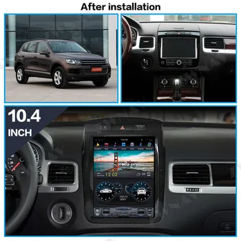 DSP Carplay vertikalus Tesla ekranas Android 9.0 Automobilio Multimedijos Grotuvo Audi/VW Touareg 2010+ GPS Radijas stereo BT headunit