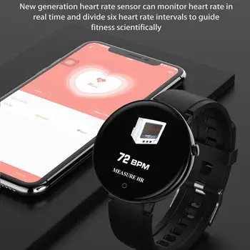 DT18 Smart Žiūrėti Jutiklinis Ekranas Smart Watch Širdies ritmo Protingas Fitneso Sporto Pranešimą Priminimas Žiūrėti Sporto Mados Apyrankė Vyrams