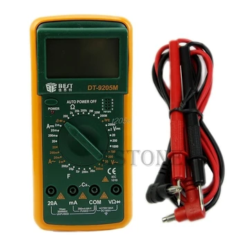 DT9205M LCD Skaitmeninis Multimetras Voltmeter Ohmmeter Ammeter Talpą, Testeris Karšto Q02 Dropship