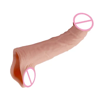 Dulkių Penis Extender Penio Mova Mova Plėtiniai Plėtros Tuščiaviduriu Strap On Dildo Strapon Išnaudoti Sekso Žaislas, Skirtas moters ir Vyro