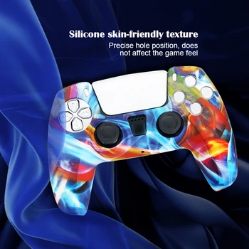 Duomenų Varlė Anti-Slip Silikono Apsaugos Atveju PS5 Valdytojas Kamufliažas Apsaugos Dangtelis Playstation 5 Gamepad Accessories