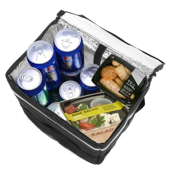 Dvigubas pečių diržas dirželis kelionės krepšys, maisto šiluminės apsaugos krepšys Dvigubas Velcro clapboard