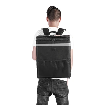 Dvigubas pečių diržas dirželis kelionės krepšys, maisto šiluminės apsaugos krepšys Dvigubas Velcro clapboard