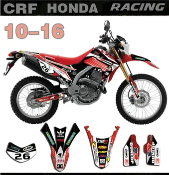 Dviratis Motociklas KOMANDA LIPDUKAI Grafika, Lipdukų Fono Lipdukai Honda CRF250L BAF-250L 2010 2011 2012 2013 2016