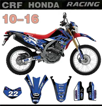 Dviratis Motociklas KOMANDA LIPDUKAI Grafika, Lipdukų Fono Lipdukai Honda CRF250L BAF-250L 2010 2011 2012 2013 2016
