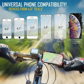 Dviratis Telefono Stovas,Dviračių, mobiliųjų Telefonų Laikiklis Universalus Anti Shake,neslidus Lopšys Motociklo Vairas su 360° Rotacija