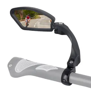Dviračio galinio vaizdo veidrodis Dviračio Rankenos Veidrodis Nerūdijančio Plieno Objektyvas sukasi 180 laipsnių Saugus galinio vaizdo Veidrodis dviračių Accessiores