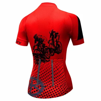 Dviračių Jersey moterų Dviračių Džersis 2019 kelių MTB dviračių Drabužius Lauko Kalnų komanda maillot Lenktynių top Marškinėliai Ropa Ciclismo raudona