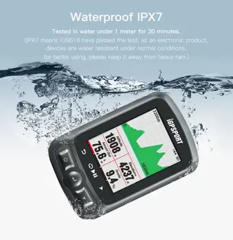 Dviračių Spalvų Ekraną, Kompiuterį, GPS iGS618 iGPSPORT Tracker Dviratį Navigacijos Spidometras IPX7