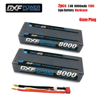 DXF 8000mAh 4mm Lipo Baterijos 7.4 V 110C/220C 2S RC LiPo Baterijos Dekanai XT60 EB5 RC Vengiantysis BX Automobilių, Sunkvežimių Buggy, Truggy Sraigtasparnis