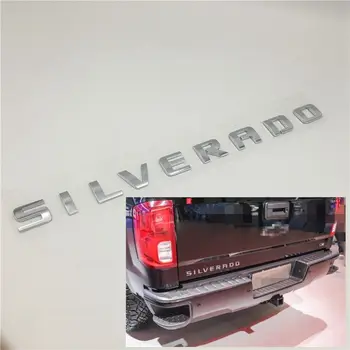 Dėl Chevrolet Chevy Silverado 1500 2500HD 3500HD Bagažinės Lentele Emblema Šoninės Durys Ženklelis Logotipo Lipdukus