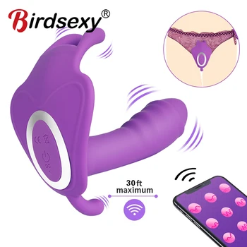 Dėvėti Dildo APP Nuotolinio valdymo Vibratorius Sekso Žaislų Pora Orgazmas Masturbator Belaidžio Nuotolinio Valdymo Dildo, Vibratoriai Moterims apatinės Kelnaitės