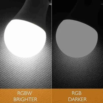 E27 B22 RGBW LED Lemputė Lemputės 5/10W Permainingi Spalvinga Aliuminio Lemputes Su IR Nuotolinio Valdymo Namų Puošybai Atmosfera Šviesos