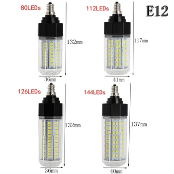 E27 E14 Pritemdomi LED Kukurūzų Lemputės Šviesos Lempa 70W Kaitrinę - 120W 80 112 126 144 LED 110V - 240V Namų Apdailos Apšvietimas