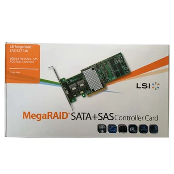Eastforfuy LSI MegaRAID SAS 9271-8i LSI00330 8-Port Int 6Gbps SATA / SAS Raid 1 GB talpyklą valdiklio plokštė