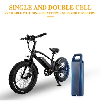 Ebike 750W 48V10ah Dual baterijos elektros kalnų dviračių 4.0 riebalų padangų Elektrinis Dviratis paplūdimio E-dviratis Elektrinis dviratis