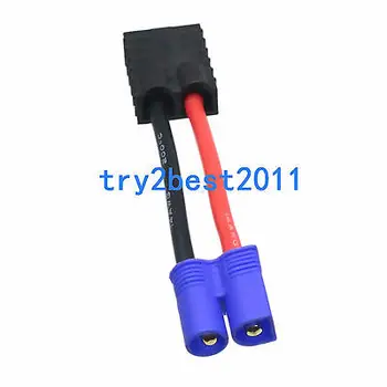 EC3 Male Plug prie Traxxas TRX Moterų Jungties Adapteris E-Flite Tenergy 14AWG 5cm