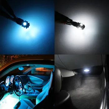 Edislight 16Pcs White Ice Blue Canbus LED Lempos, Automobilių Lemputės Interjero Paketas Rinkinys 2010-2017 Lexus GX460 Žemėlapis Dome bagažo skyriaus Duris Šviesos