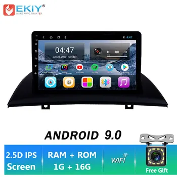 EKIY IPS Android 9.0 Nr. 2 DIN Automobilio Radijo 1G+16G HU DVD BMW X3 E83 2004-2012 Stereo Multimedia Vaizdo, GPS Navigaciją Autoradio