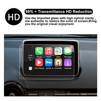 Ekrano Apsauginės Plėvelės Mazda MX5 CX3 2016-2018 Automobilių GPS Navigacijos Grūdintas Stiklas Screen Protector Stick Automobilių Reikmenys