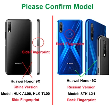Ekrano ir Huawei Honor 9X STK-LX1 rusų kalba Jutiklinio Ekrano Naujas skaitmeninis keitiklis Ekrano Pakeitimas Huawei Honor 9X rusų