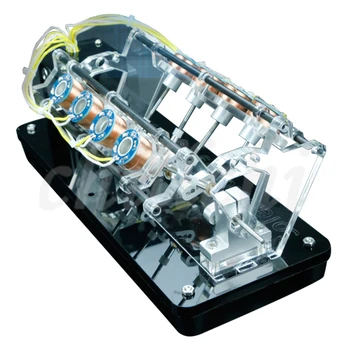 Elektromagnetu variklio modelis gali būti naudojamas siekiant pradėti didelio greičio varikliu, automobilių variklio, V tipo variklį.