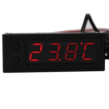 Elektroninis Laikrodis LED Ekranas, Laiko, Temperatūros Įtampos Stebėti 3-IN-1 Termometras Voltmeter 4Bit 8 bitų Raudonas 5V (12V 24V 48V 60V