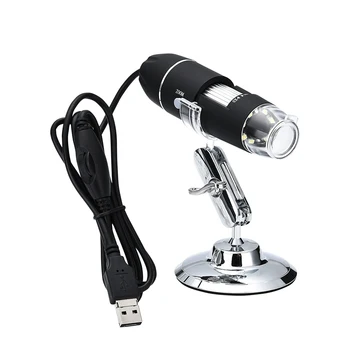 Elektronų microscope500X 1000X 1600X kartus USB sąsaja mikroskopu 8 šviesos Diodai gali būti prijungtas prie mobiliojo telefono ir kompiuterio