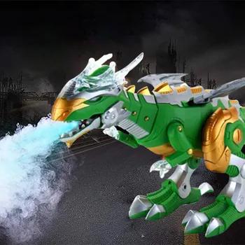 Elektros dinozaurai Modelis Žaislai pėsčiomis purškimo dinozaurų robotas Su Šviesos, Garso sūpynės berniuko dinosaurios žaislas, skirtas Naujųjų metų dovana