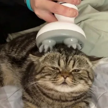 Elektros katė massager automatinis pet grooming protingas įkrovimas katė massager kačių šepetys gaminiai naminiams gyvūnėliams
