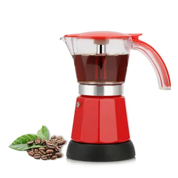Elektros Moka Puodą italijos Espresso, Latte Kavos virimo aparatas Apie 300ml Kavos virimo aparatas Puodą Sietelis Kavos įrankiai 200V ES plug
