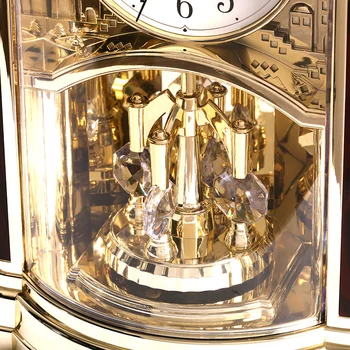 ELEKTROS Prekės High-end Stalo Laikrodis Silent Kvarco Judėjimas, Stalo Laikrodis Kristalų Masa Saati Siųsti Šviesos Kontrolės Muzikos Valandos Chiming