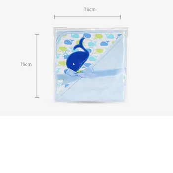 Elinfant 78*78cm 1 vnt kūdikių vaikai gobtuvu vonios rankšluosčių / animacinių filmų kūdikio chalatas / vonia svarbu/ kūdikių antklodė